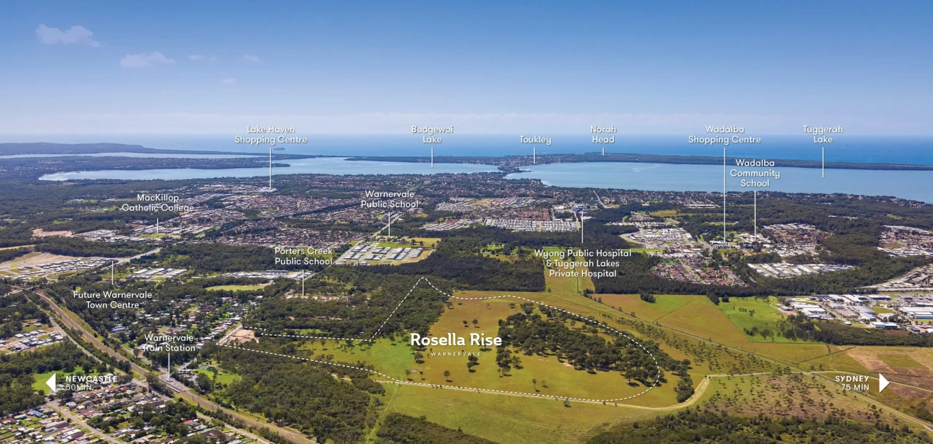 Everdene Rosella-Rise rosella-rise-aerial-scaled-map